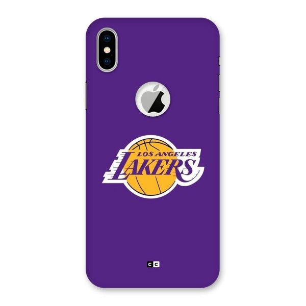 Lakers Angles Back Case for iPhone XS Logo Cut