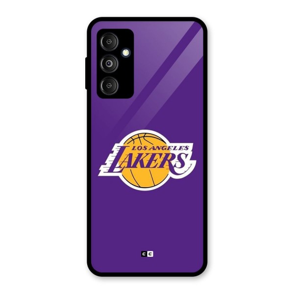 Lakers Angles Glass Back Case for Galaxy M14 5G