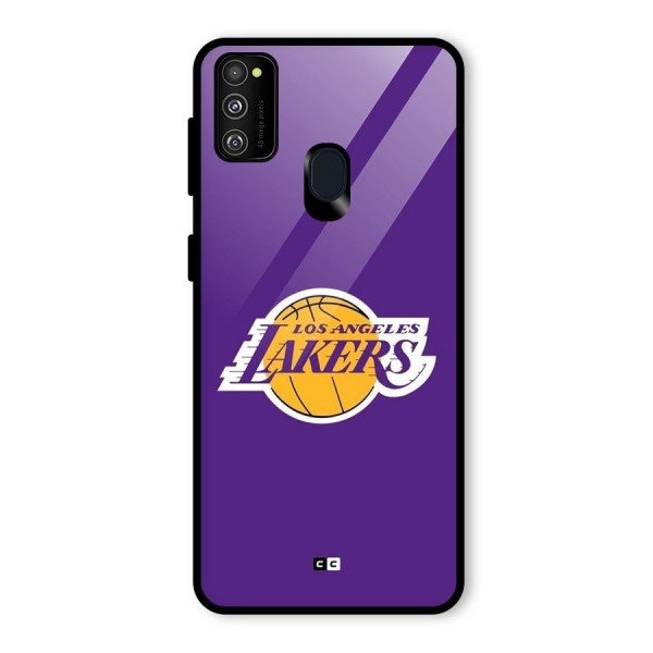 Lakers Angles Glass Back Case for Galaxy M21