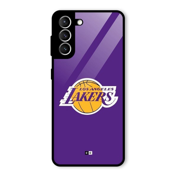 Lakers Angles Glass Back Case for Galaxy S21 5G