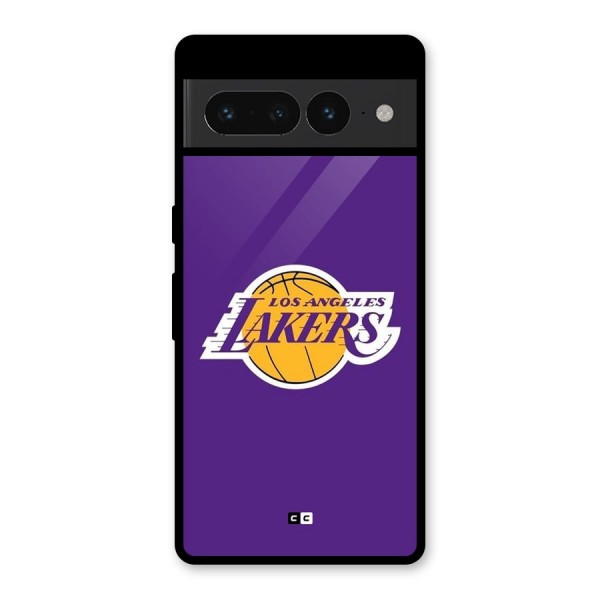 Lakers Angles Glass Back Case for Google Pixel 7 Pro