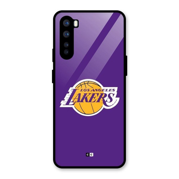 Lakers Angles Glass Back Case for OnePlus Nord