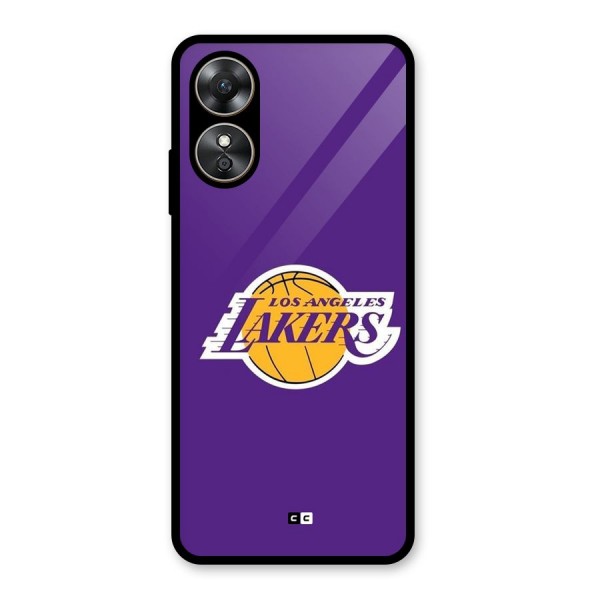 Lakers Angles Glass Back Case for Oppo A17