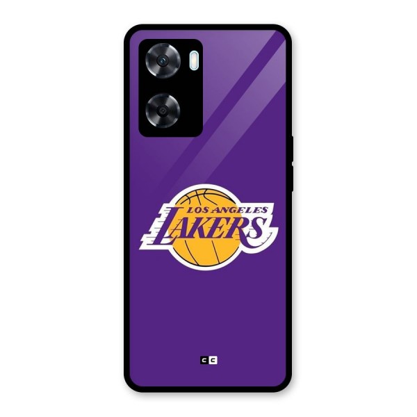 Lakers Angles Glass Back Case for Oppo A77s