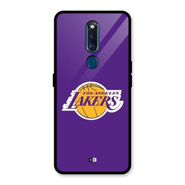 Lakers Angles Glass Back Case for Oppo F11 Pro