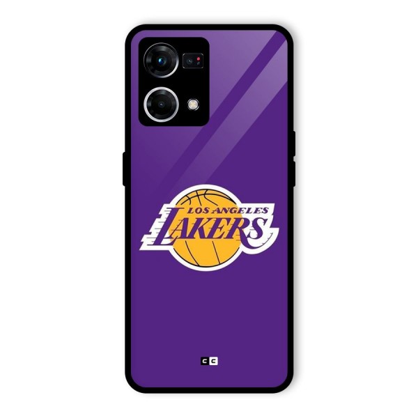Lakers Angles Glass Back Case for Oppo F21 Pro 4G