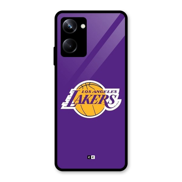 Lakers Angles Glass Back Case for Realme 10 Pro