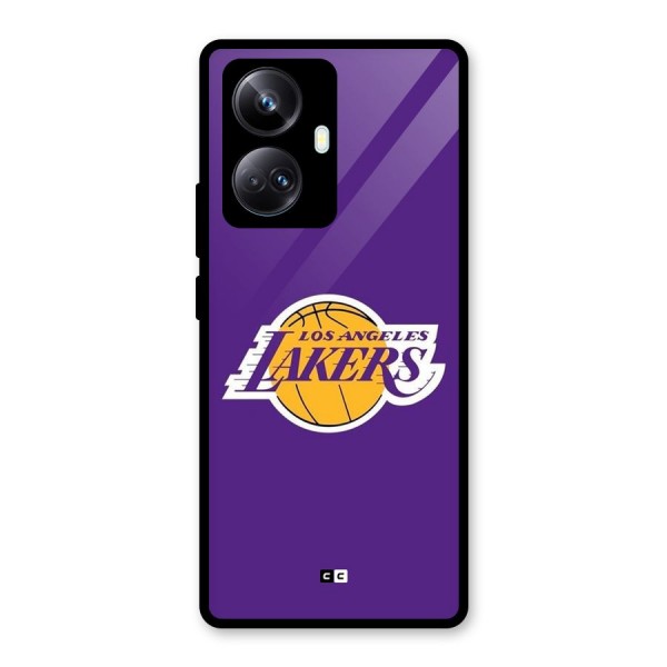 Lakers Angles Glass Back Case for Realme 10 Pro Plus