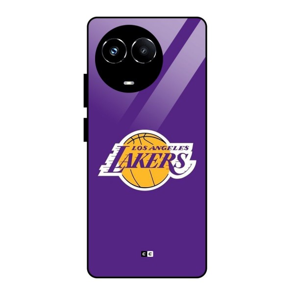 Lakers Angles Glass Back Case for Realme 11X