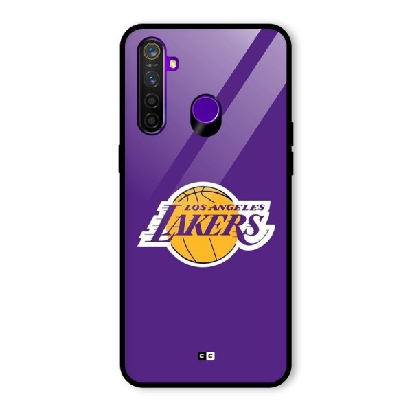 Lakers Angles Glass Back Case for Realme 5 Pro