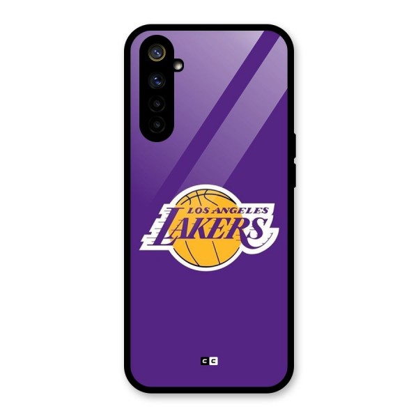 Lakers Angles Glass Back Case for Realme 6