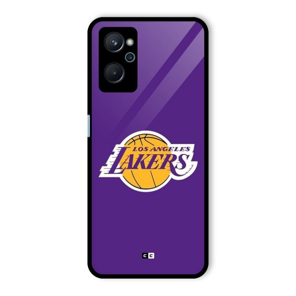 Lakers Angles Glass Back Case for Realme 9i