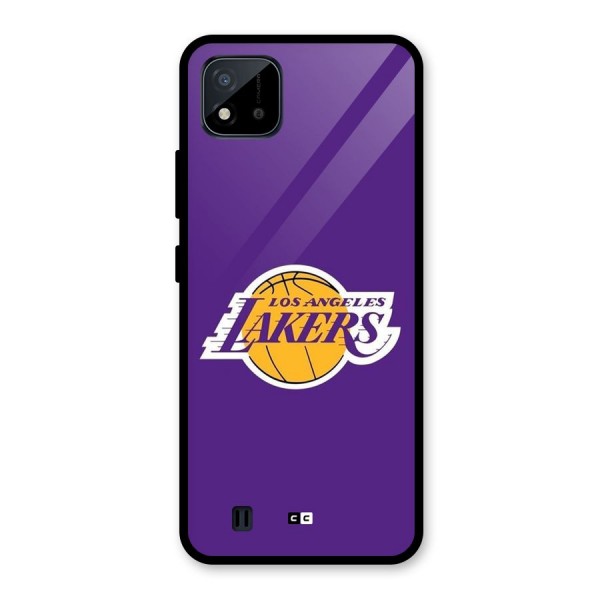 Lakers Angles Glass Back Case for Realme C11 2021