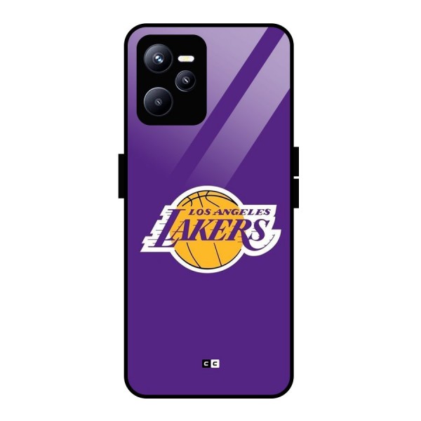 Lakers Angles Glass Back Case for Realme C35