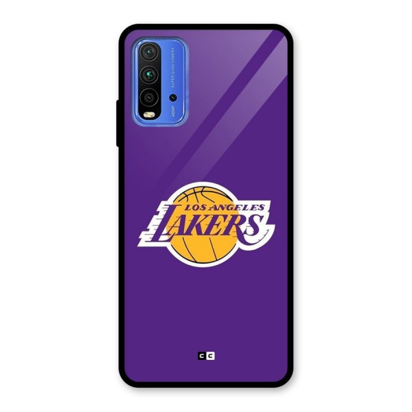 Lakers Angles Glass Back Case for Redmi 9 Power