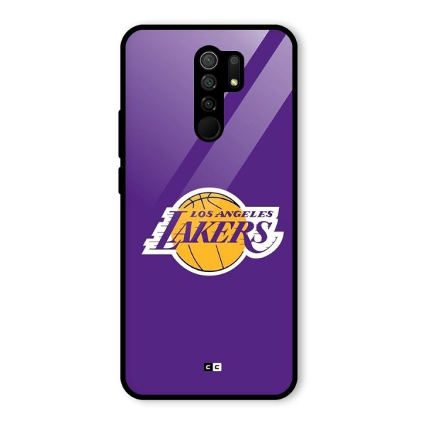 Lakers Angles Glass Back Case for Redmi 9 Prime