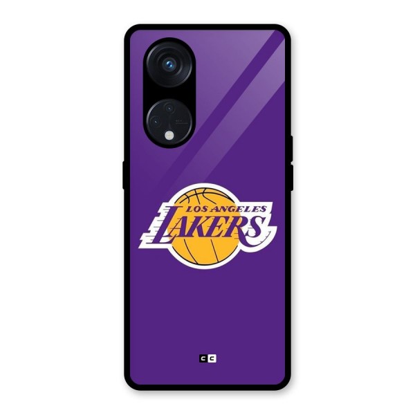 Lakers Angles Glass Back Case for Reno8 T 5G