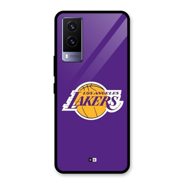 Lakers Angles Glass Back Case for Vivo V21e 5G