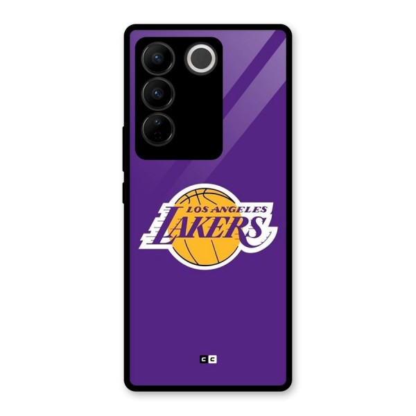 Lakers Angles Glass Back Case for Vivo V27 Pro