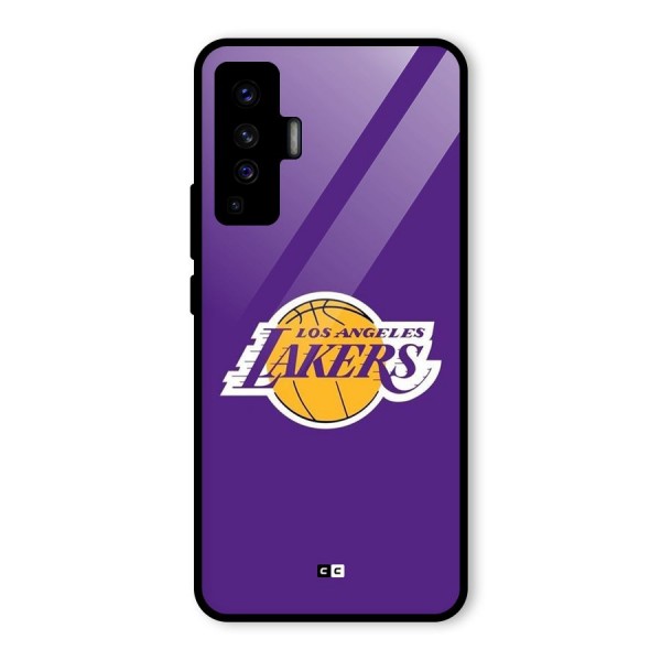 Lakers Angles Glass Back Case for Vivo X50