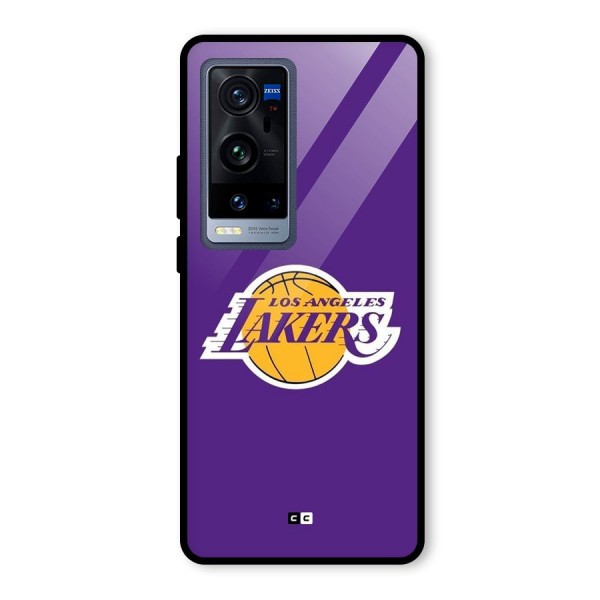 Lakers Angles Glass Back Case for Vivo X60 Pro Plus