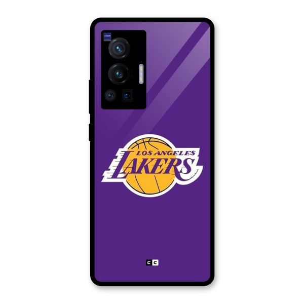 Lakers Angles Glass Back Case for Vivo X70 Pro