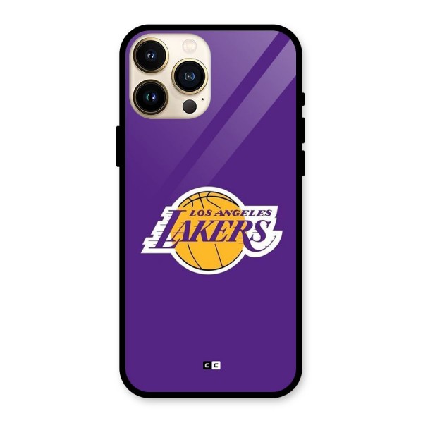 Lakers Angles Glass Back Case for iPhone 13 Pro Max