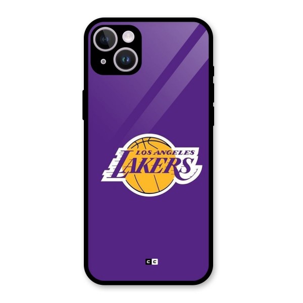 Lakers Angles Glass Back Case for iPhone 14 Plus