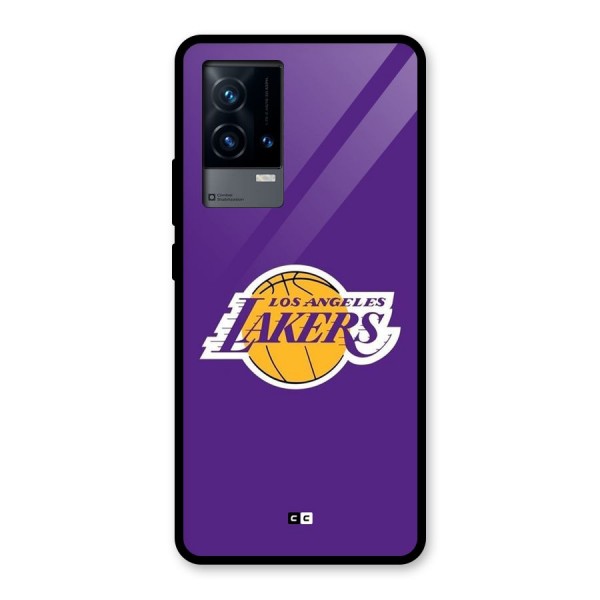 Lakers Angles Glass Back Case for iQOO 9 5G