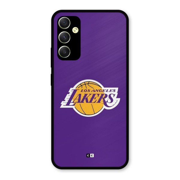 Lakers Angles Metal Back Case for Galaxy A34