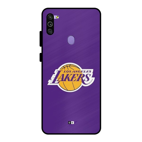 Lakers Angles Metal Back Case for Galaxy M11