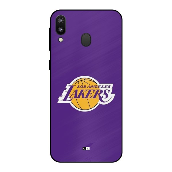 Lakers Angles Metal Back Case for Galaxy M20