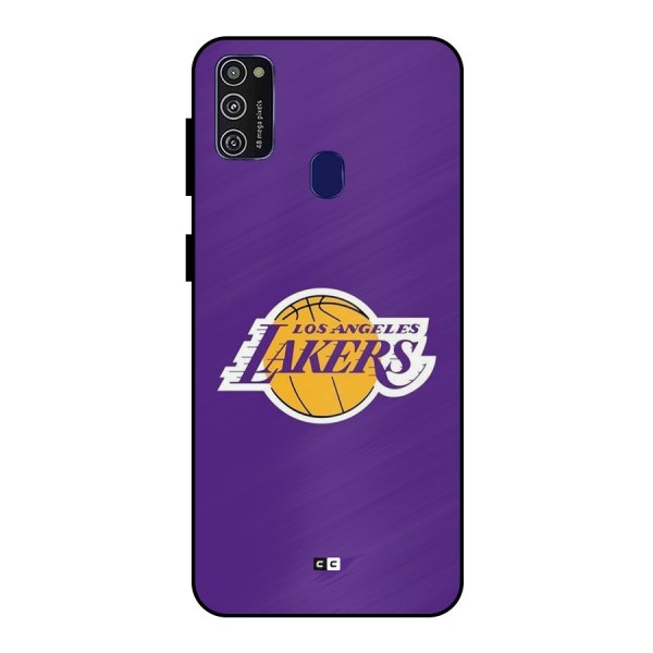 Lakers Angles Metal Back Case for Galaxy M21