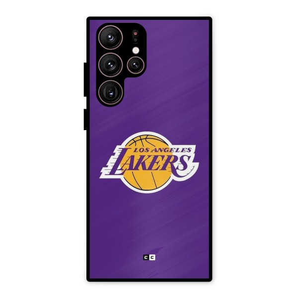 Lakers Angles Metal Back Case for Galaxy S22 Ultra 5G