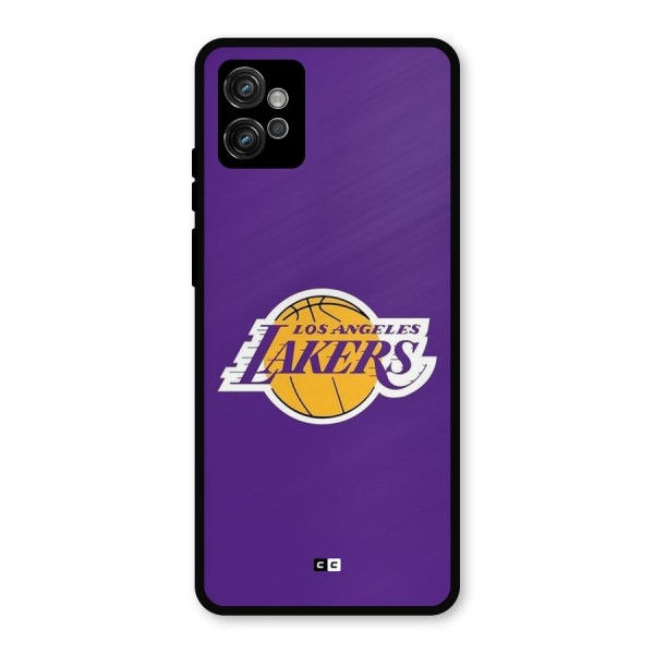 Lakers Angles Metal Back Case for Moto G32