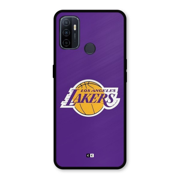 Lakers Angles Metal Back Case for Oppo A53