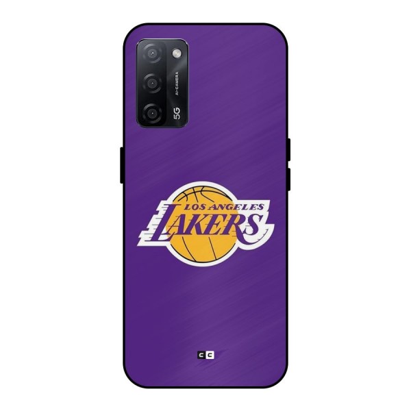 Lakers Angles Metal Back Case for Oppo A53s 5G