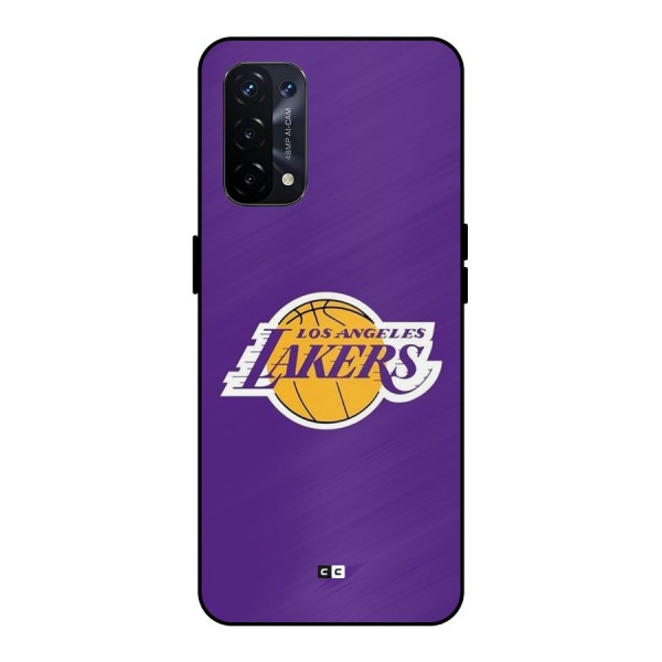 Lakers Angles Metal Back Case for Oppo A74 5G