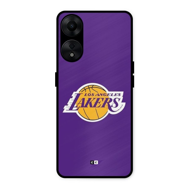 Lakers Angles Metal Back Case for Oppo A78 5G