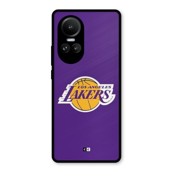 Lakers Angles Metal Back Case for Oppo Reno10