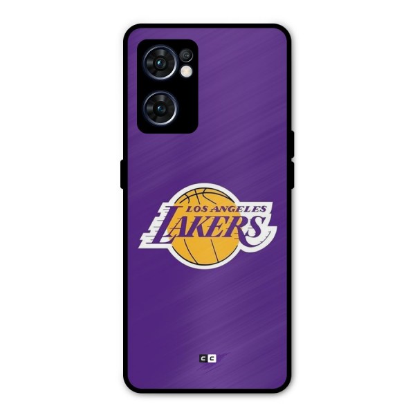 Lakers Angles Metal Back Case for Oppo Reno7 5G