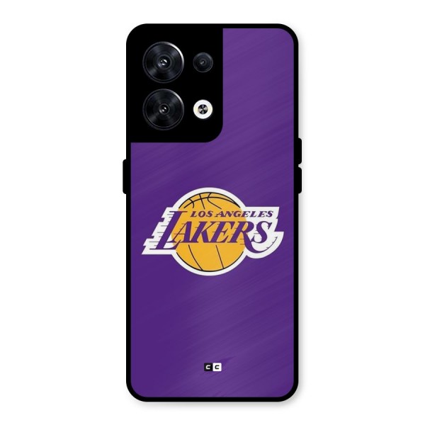 Lakers Angles Metal Back Case for Oppo Reno8 5G