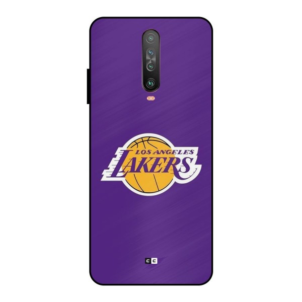 Lakers Angles Metal Back Case for Poco X2