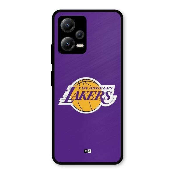 Lakers Angles Metal Back Case for Poco X5