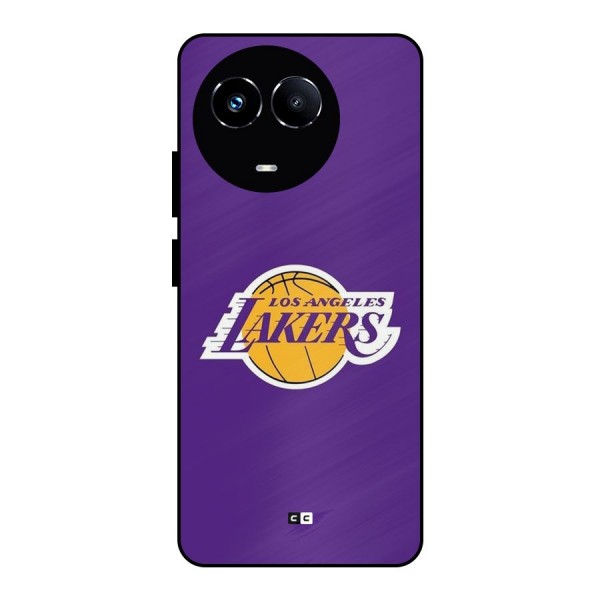 Lakers Angles Metal Back Case for Realme 11X