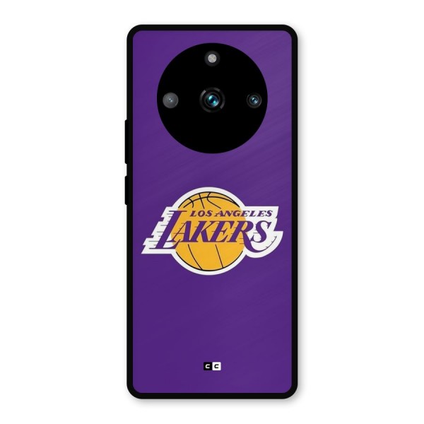 Lakers Angles Metal Back Case for Realme 11 Pro