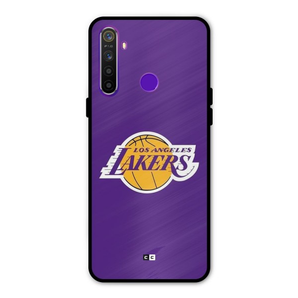 Lakers Angles Metal Back Case for Realme 5i