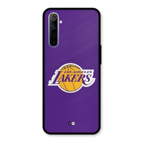 Lakers Angles Metal Back Case for Realme 6