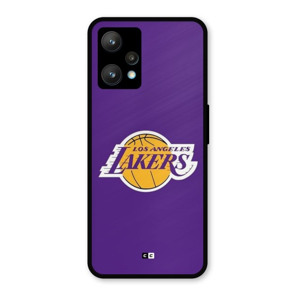 Lakers Angles Metal Back Case for Realme 9
