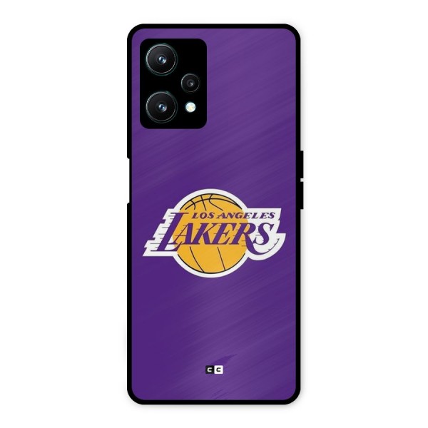 Lakers Angles Metal Back Case for Realme 9 Pro 5G